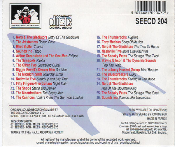 Various : Deccade Of Instrumentals...Plus 1959-1967 (CD, Comp)