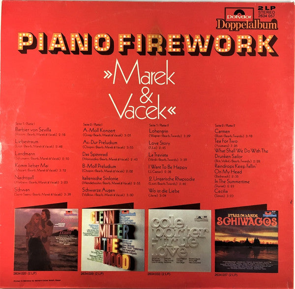 Marek & Vacek : Piano Firework (2xLP, Album)