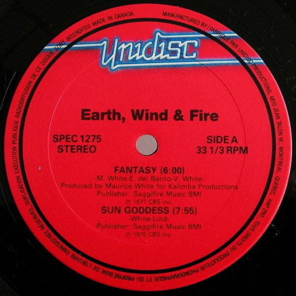 Earth, Wind & Fire : Fantasy / Sun Goddess / Let's Groove / September (12")