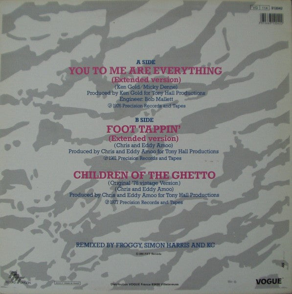 The Real Thing : You To Me Are Everything (The Decade Remix 76-86) (12", Maxi)