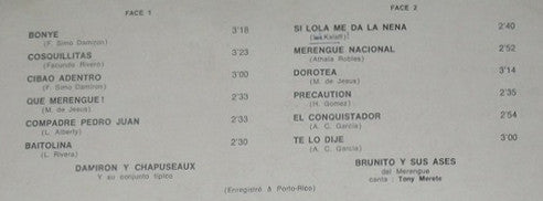 Damiron Y Chapuseaux : Que Merengue (LP, Album, RE)