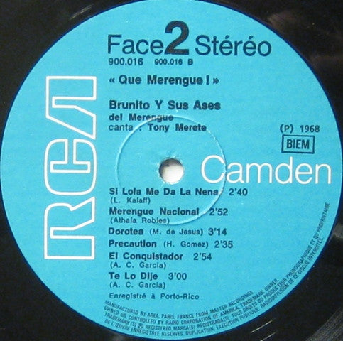 Damiron Y Chapuseaux : Que Merengue (LP, Album, RE)