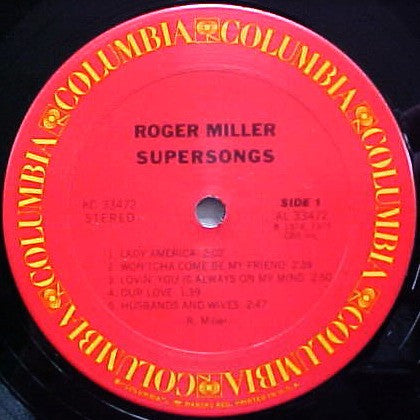 Roger MIller : Supersongs (LP, Album, San)
