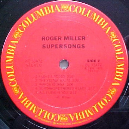Roger MIller : Supersongs (LP, Album, San)