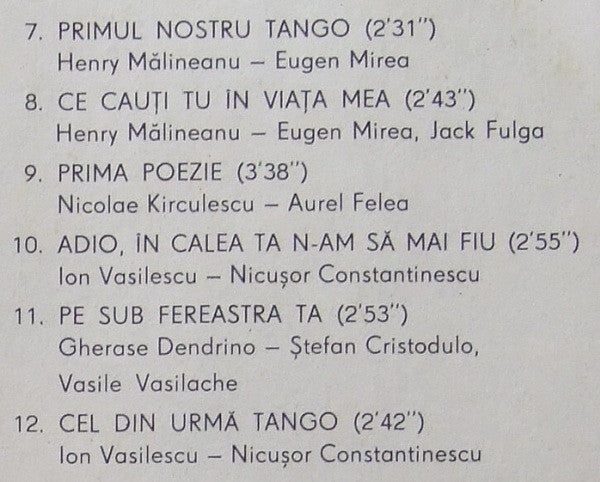 Gică Petrescu : Tangouri Celebre Românești (II) (LP, Album, RP)