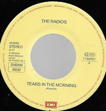 The Radios : Tears In The Morning (7", Single)