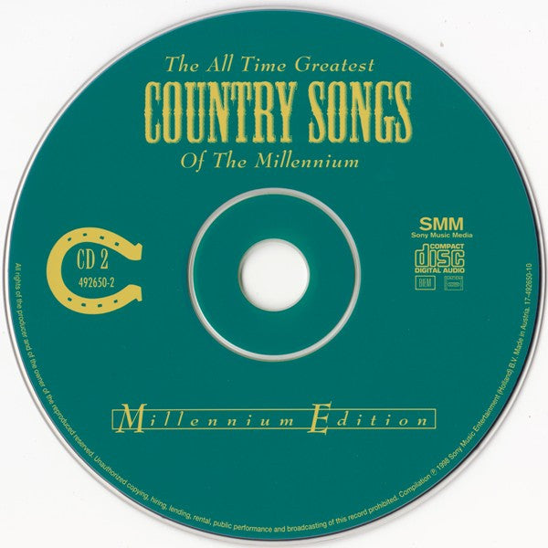 Various : The All Time Greatest Country Songs Of The Millennium (2xCD, Comp)