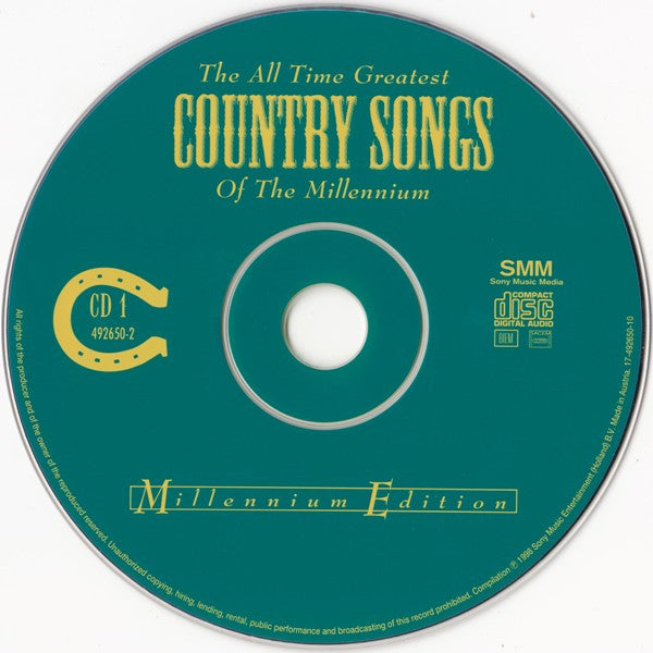 Various : The All Time Greatest Country Songs Of The Millennium (2xCD, Comp)