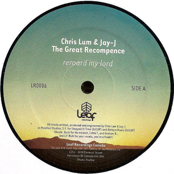 Jay-J & Chris Lum : The Great Recompence (12")