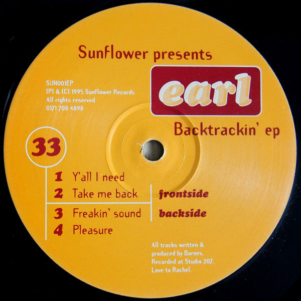 Earl : Backtrackin' EP (12")