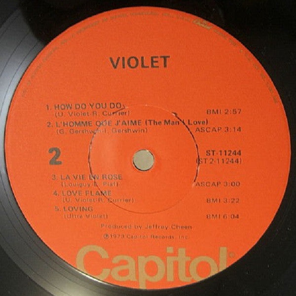 Ultra Violet (7) : Ultra Violet (LP, Album)