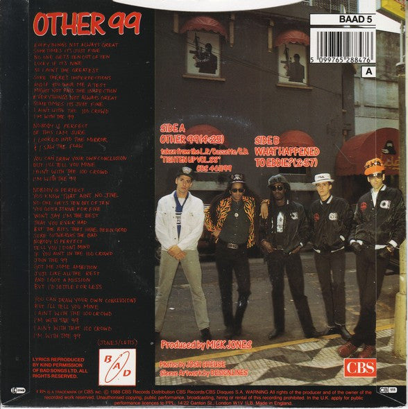 Big Audio Dynamite : Other 99 (7", Single)