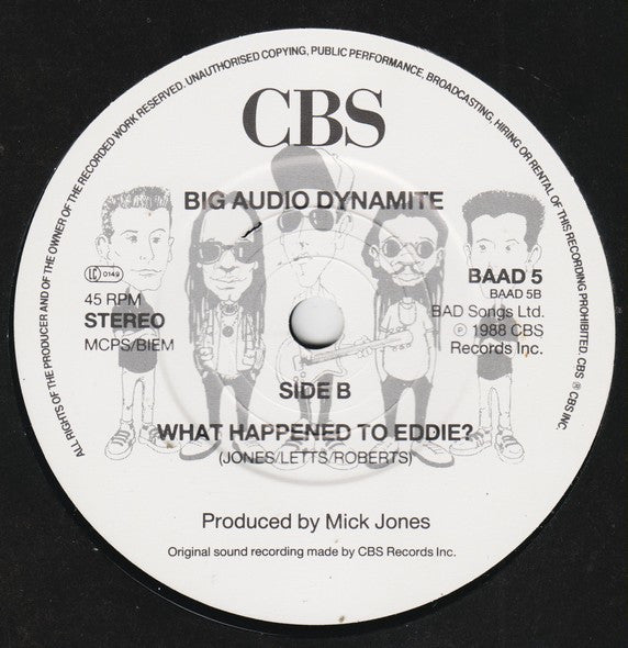 Big Audio Dynamite : Other 99 (7", Single)