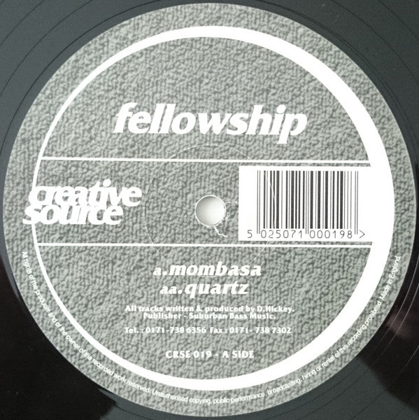 Fellowship : Mombasa / Quartz (12")