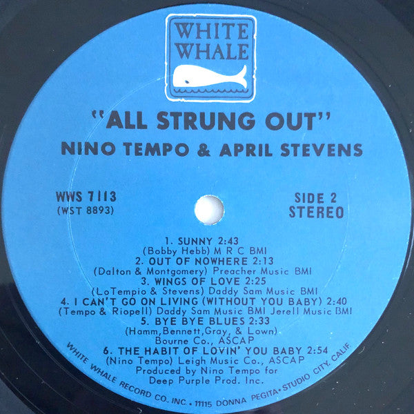 Nino Tempo & April Stevens : All Strung Out (LP, Album)