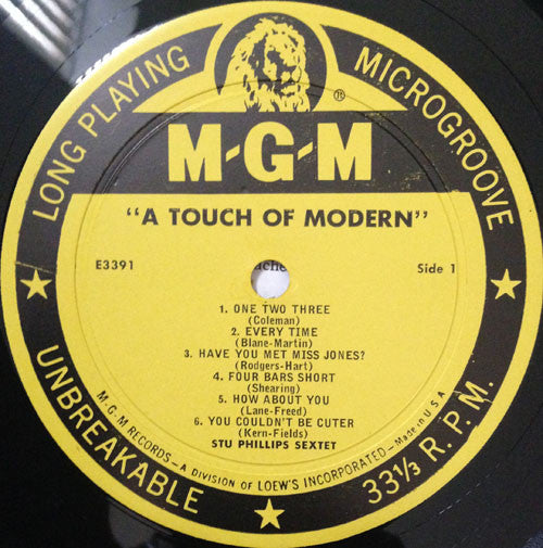 Stu Phillips Sextet : A Touch Of Modern (LP, Album, Mono)