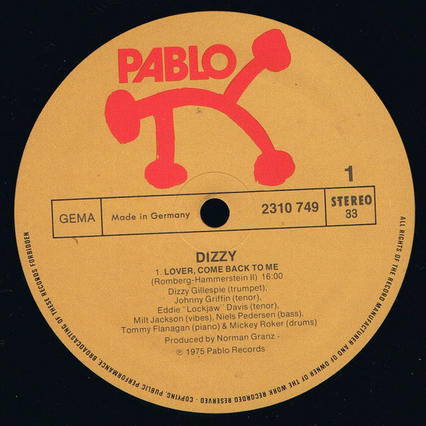 Dizzy Gillespie : The Dizzy Gillespie Big 7 At The Montreux Jazz Festival 1975 (LP)