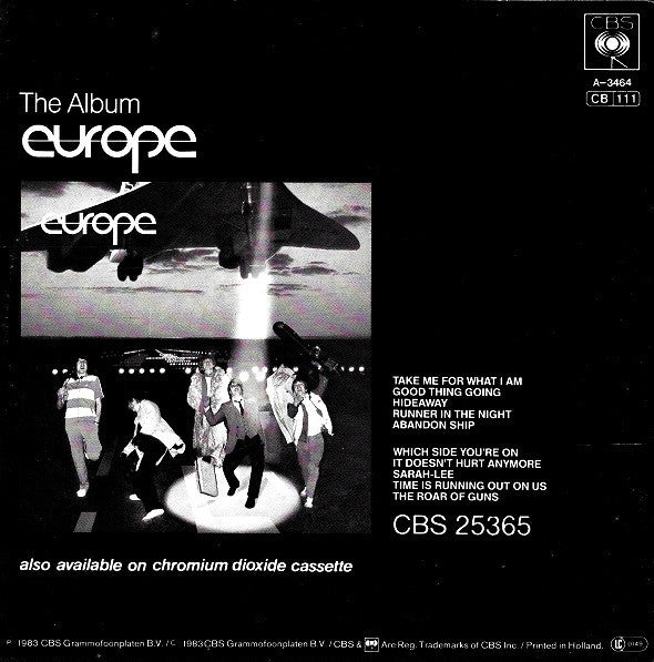 Europe (5) : Runner In The Night (7", Single)