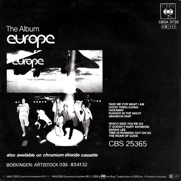 Europe (5) : It Doesn't Hurt Anymore (7", Single)