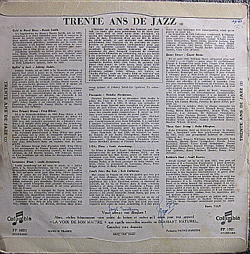 Various : 30 Ans De Jazz 1 (10", Comp, Mono)