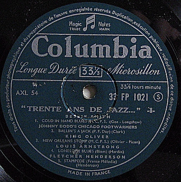 Various : 30 Ans De Jazz 1 (10", Comp, Mono)