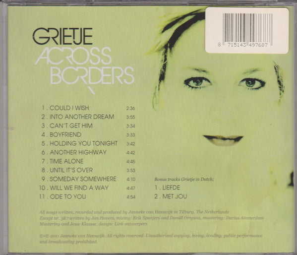 Grietje : Across Borders (CD)