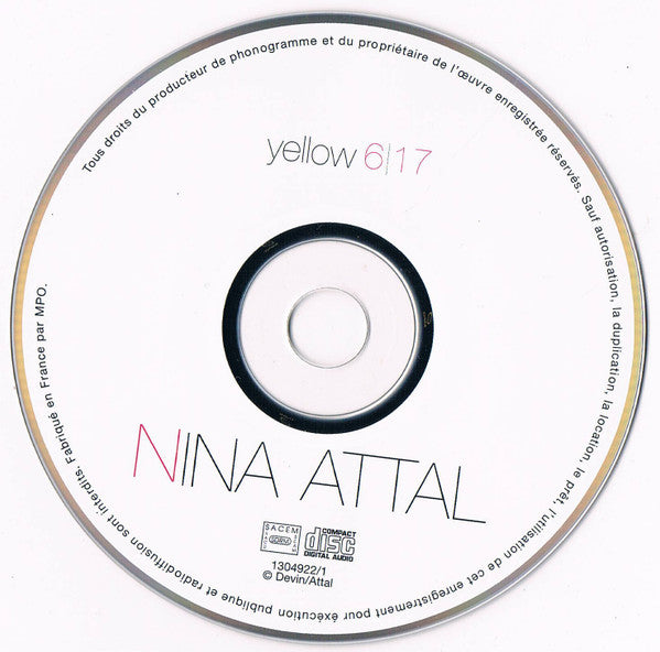 Nina Attal : Yellow 6/17 (CD, Album)