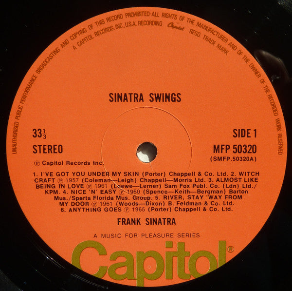 Frank Sinatra : Sinatra Swings (LP, Comp)