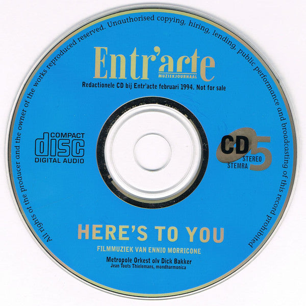 Metropole Orchestra : Here's To You: Filmmuziek Van Ennio Morricone (CDr, Comp, Promo)