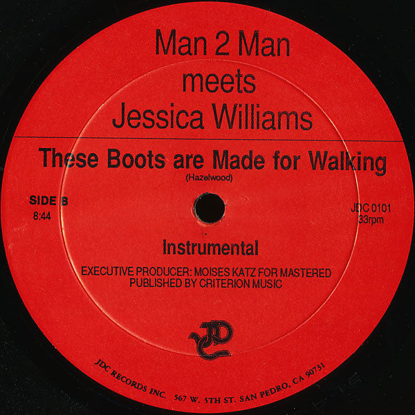 Man 2 Man Meets Jessica Williams : These Boots Are Made For Walking (12")