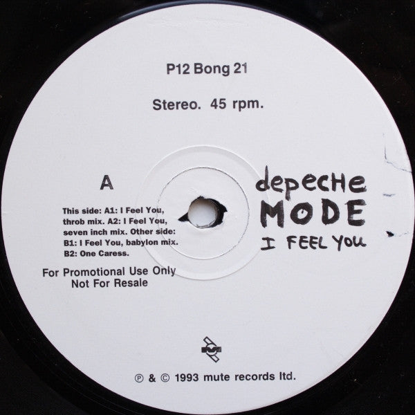 Depeche Mode : I Feel You (12", Single, Promo)