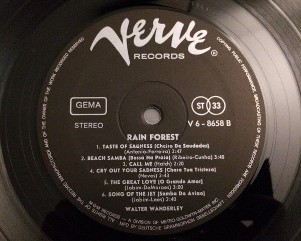 Walter Wanderley : Rain Forest (LP, Album)