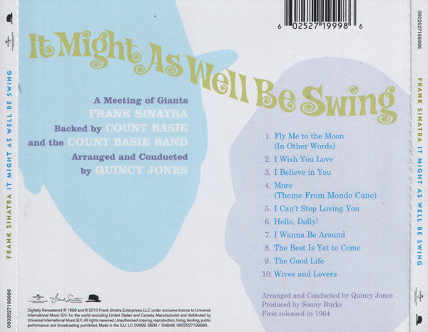 Frank Sinatra & Count Basie Orchestra : It Might As Well Be Swing (CD, Album, RE, RM)