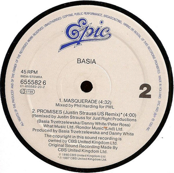 Basia : Baby You're Mine (Berimbau Mix) (12", Maxi)