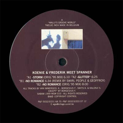 Koenie & Frederik Meet Spanner : No Romance (12")