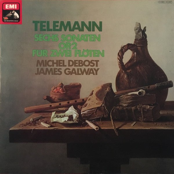 Georg Philipp Telemann - James Galway • Michel Debost : Sechs Sonaten Für Zwei Flöten, Op. 2 (LP, Album)