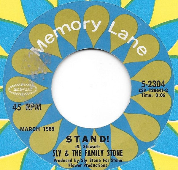 Sly & The Family Stone : Stand! / I Want To Take You Higher (7", Single, RE)