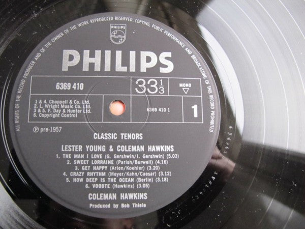 Coleman Hawkins, Lester Young : Classic Tenors (LP, Comp, RP)