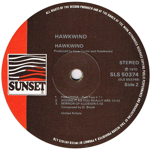 Hawkwind : Hawkwind (LP, Album, RE, RP)