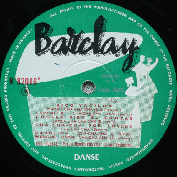 Tito Puente And His Orchestra : Cha-Cha-Cha (LP)
