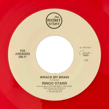 Ringo Starr : Wrack My Brain / Private Property (7", Single, Jukebox, Red)