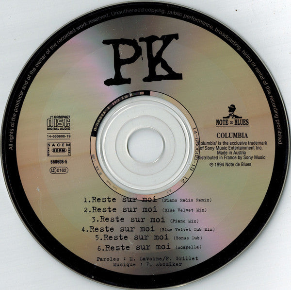 PK* : Reste Sur Moi (CD, Maxi)