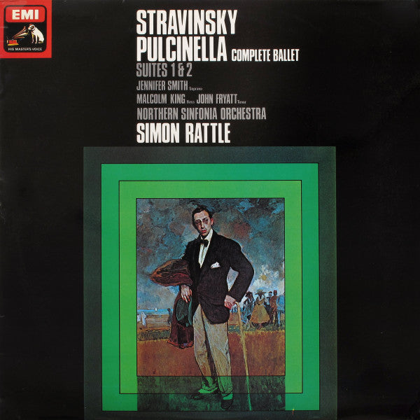 Igor Stravinsky, Sir Simon Rattle, Northern Sinfonia : Pulcinella Complete Ballet Suites 1 & 2 (LP, Quad, Ori)