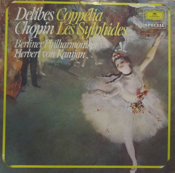 Léo Delibes, Frédéric Chopin / Roy Douglas, Berliner Philharmoniker, Herbert von Karajan : Coppélia / Les Sylphides (LP, Album, RE)