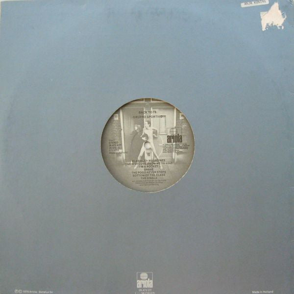 Gruppo Sportivo : Back To 78 (LP, Album)