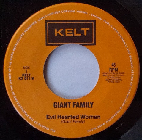 Giant Family : Evil Hearted Woman / Attention (7", Single)