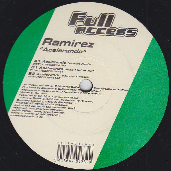 Ramirez : Acelerando (12")