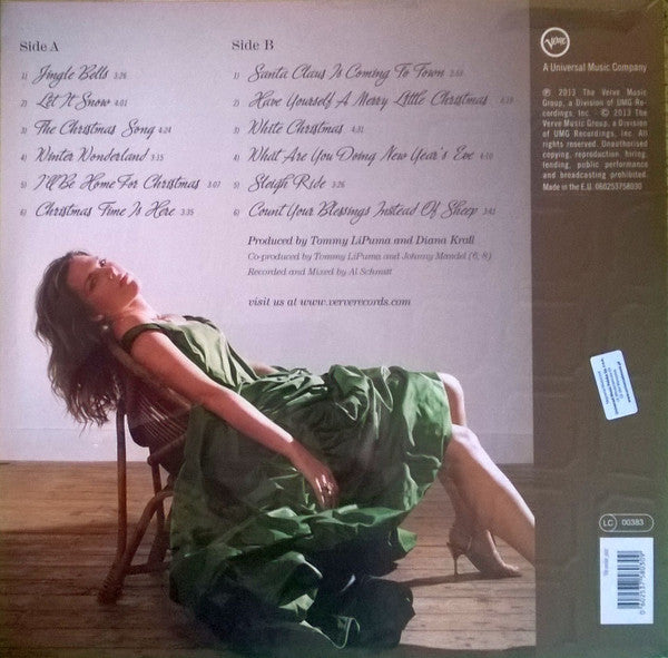 Diana Krall Featuring The Clayton-Hamilton Jazz Orchestra : Christmas Songs (LP, Album, RE)
