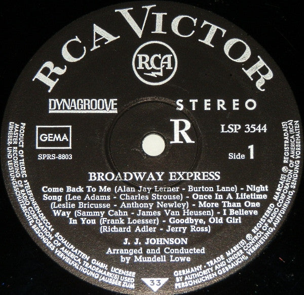 J.J. Johnson : Broadway Express (LP, Album)
