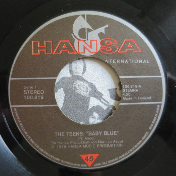 The Teens : Baby Blue / 1-2-3-4 Red Light (7", Single)